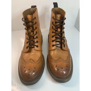 Mr. B's Gentlemen's‎ Boutique for Aldo Men's EU 41 US 8 Tan Wingtip Ankle Boots